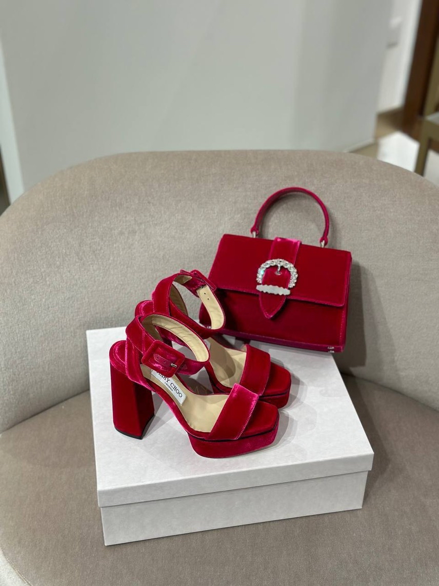 JIMMY CHOO Sandals side view - Women's luxury Shoes