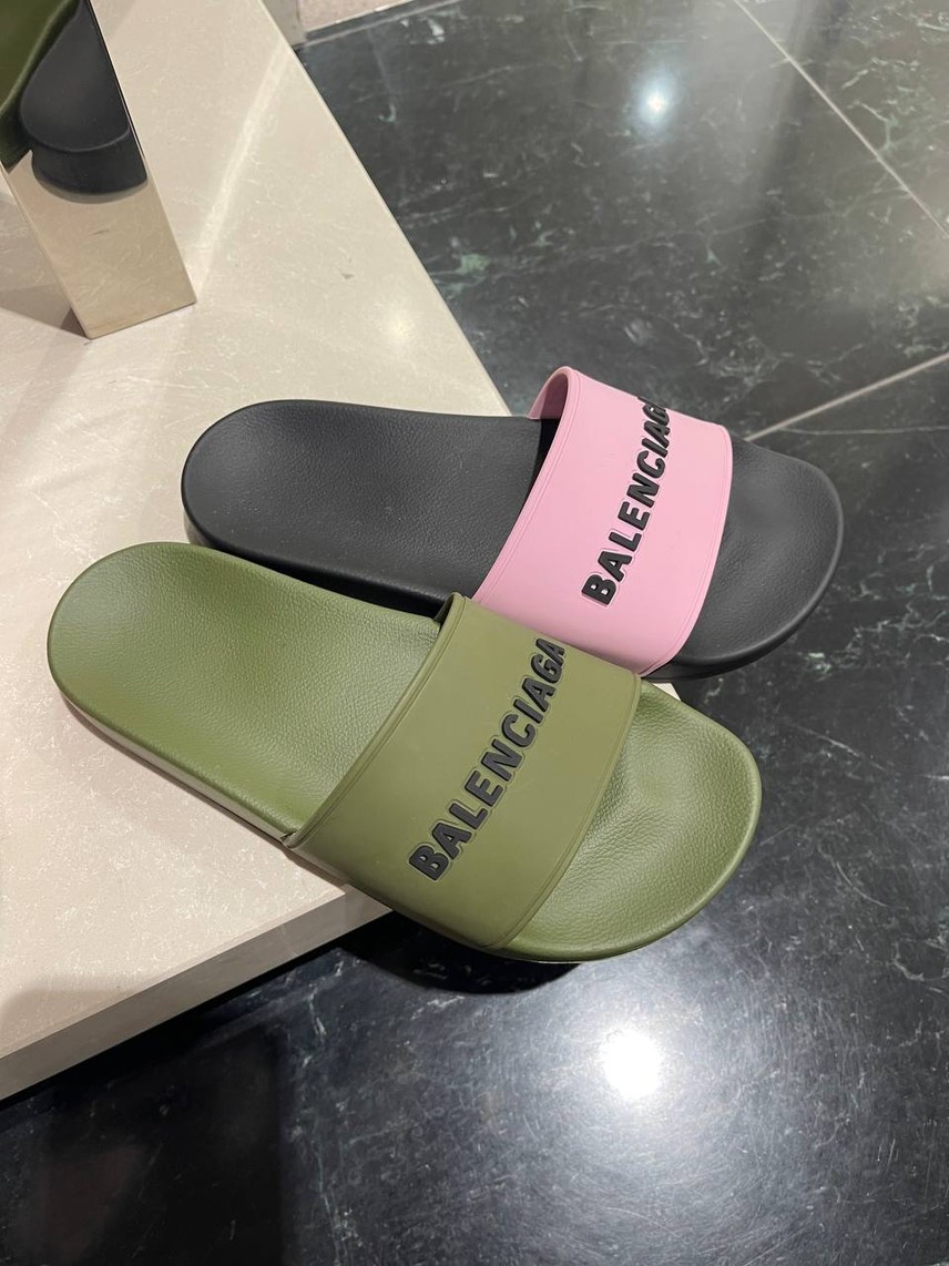 BALENCIAGA Slides front view - Women's luxury Shoes