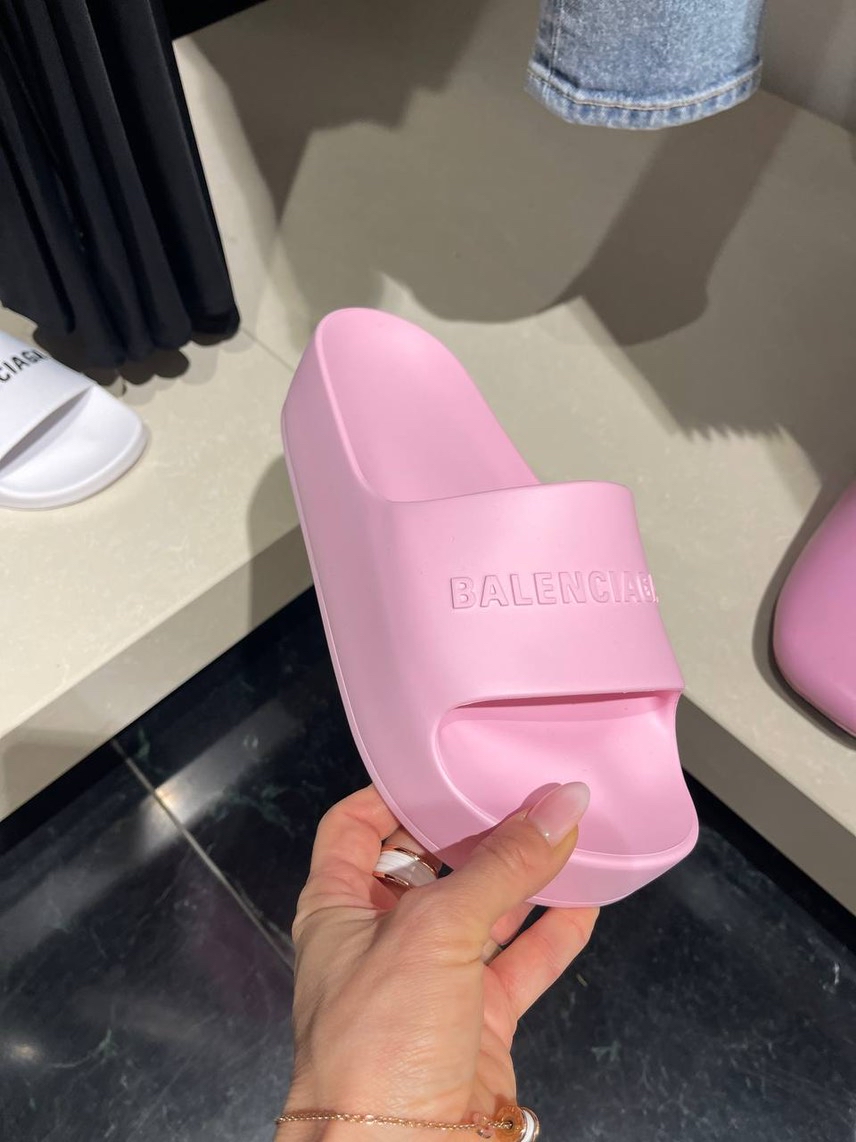 BALENCIAGA Slides front view - Women's luxury Shoes
