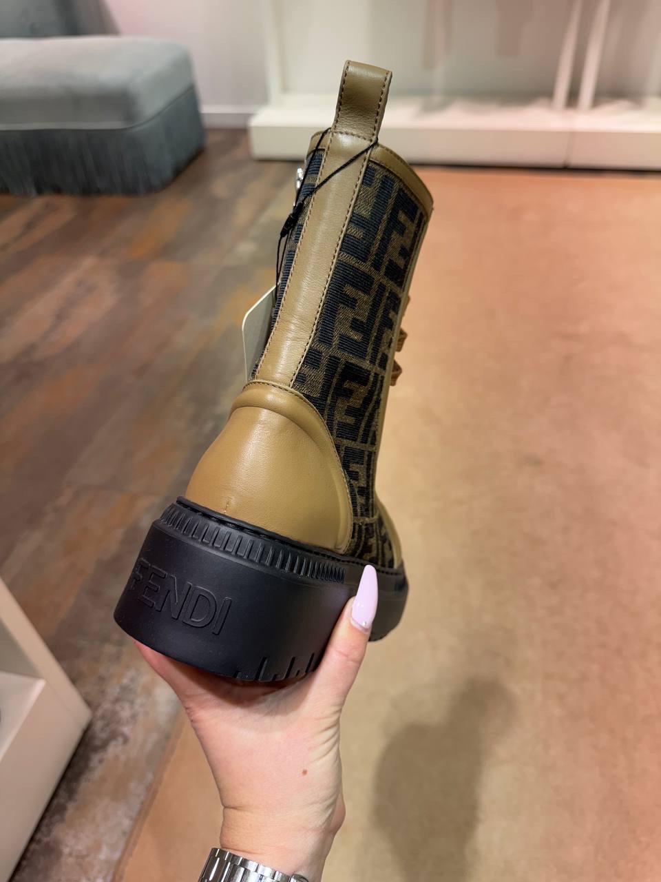 FENDI Boots side view - Women's luxury Shoes