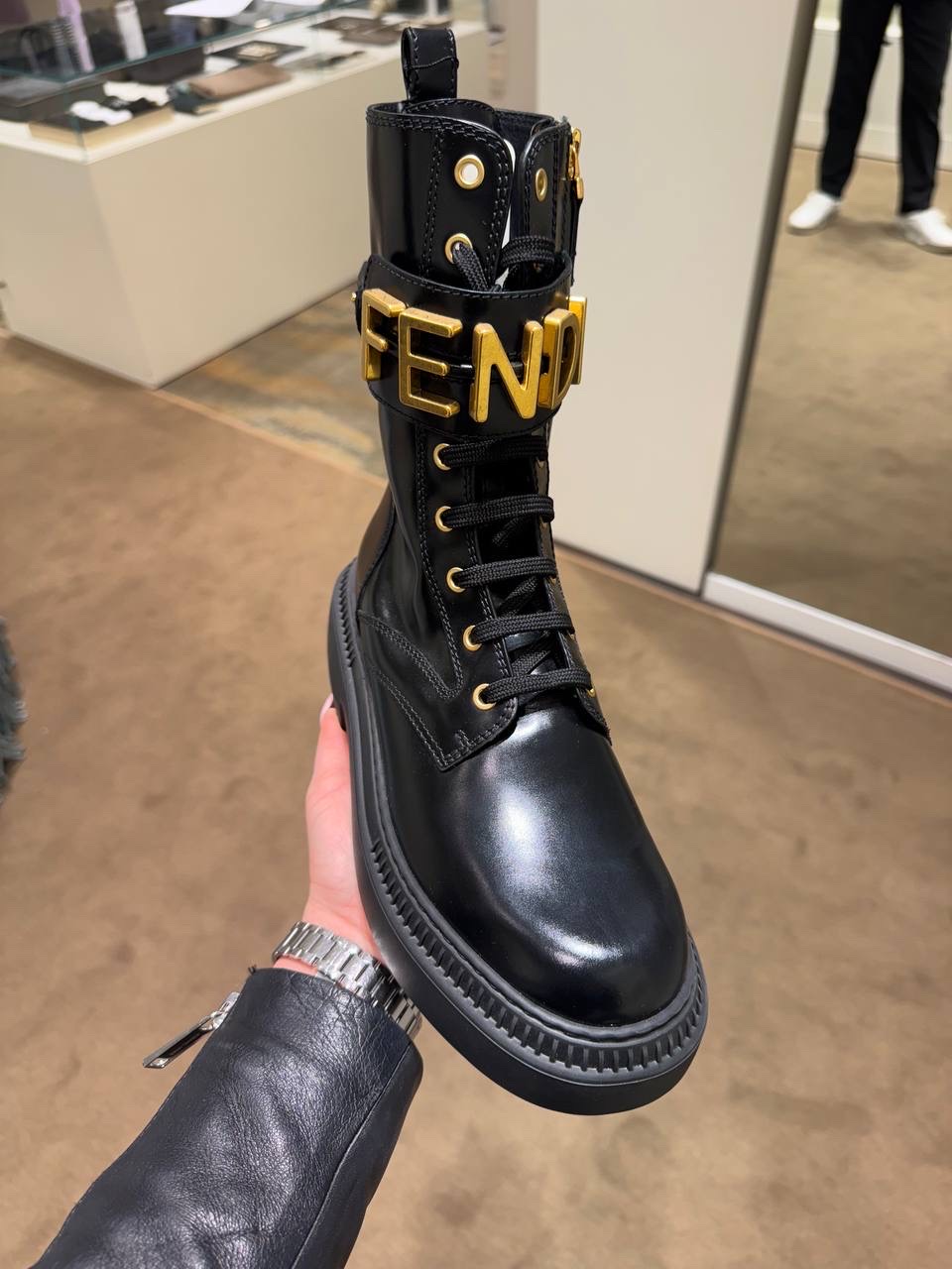 FENDI Boots side view - Women's luxury Shoes