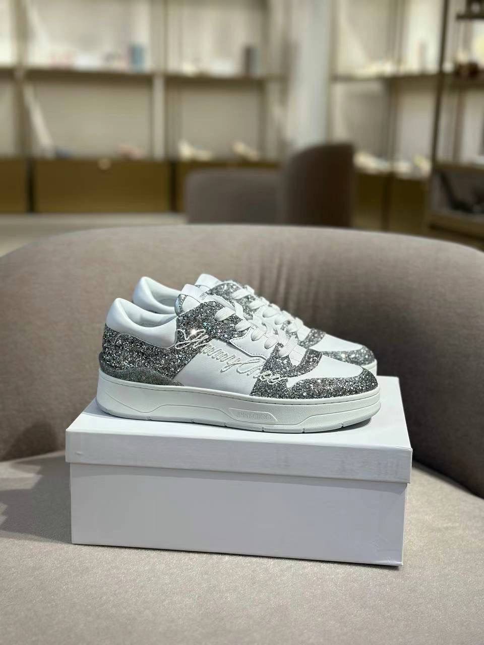 JIMMY CHOO Sneakers side view - Women's luxury Shoes
