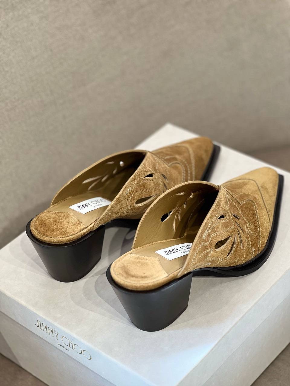 JIMMY CHOO Mules side view - Women's luxury Shoes