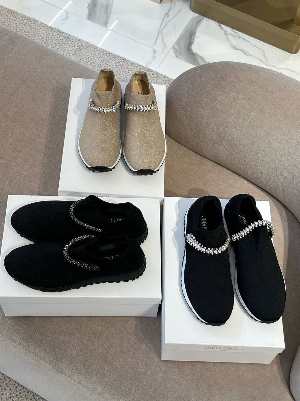 JIMMY CHOO Sneakers side view - Women's luxury Shoes