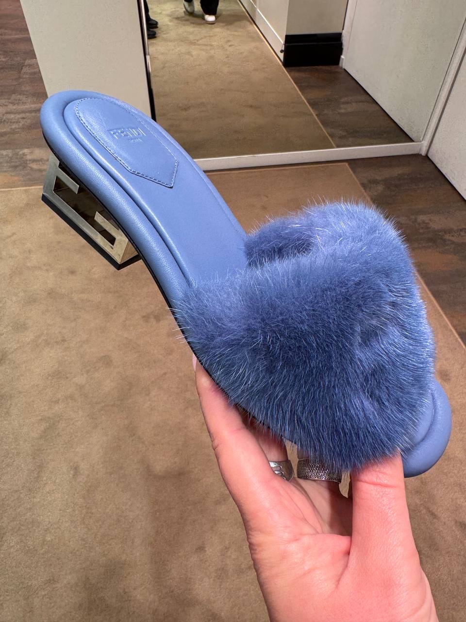 FENDI Slides front view - Women's luxury Shoes