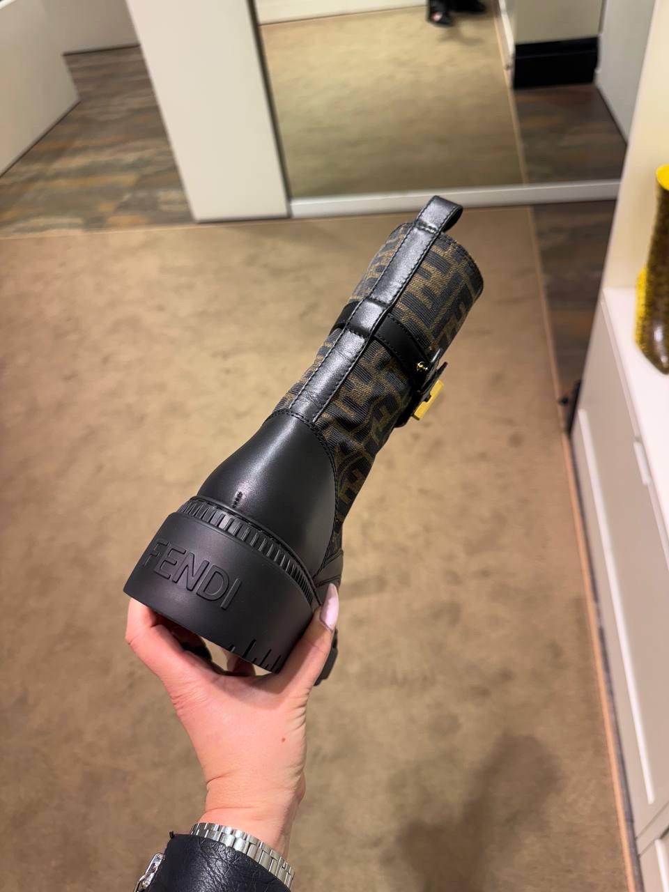FENDI Boots side view - Women's luxury Shoes