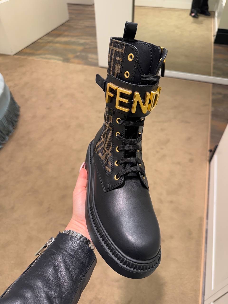 FENDI Boots side view - Women's luxury Shoes