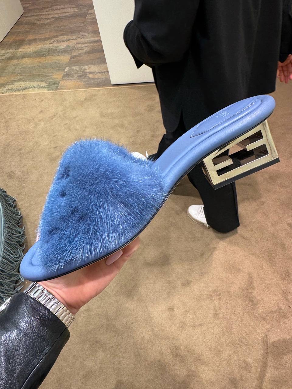 FENDI Slides side view - Women's luxury Shoes