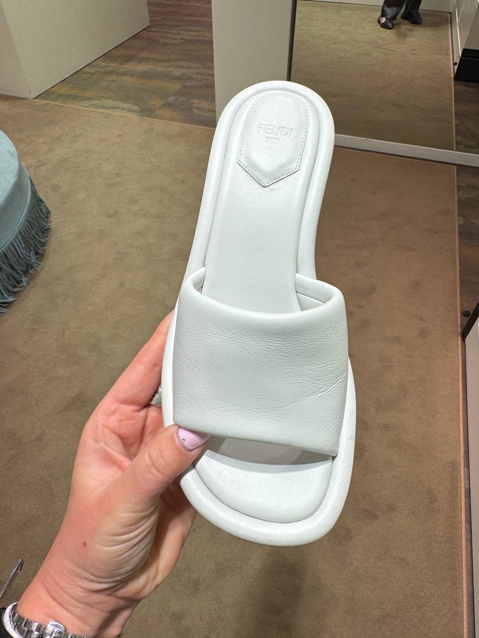 FENDI Slides side view - Women's luxury Shoes