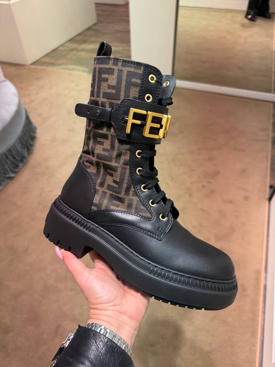 FENDI Boots front view - Women's luxury Shoes