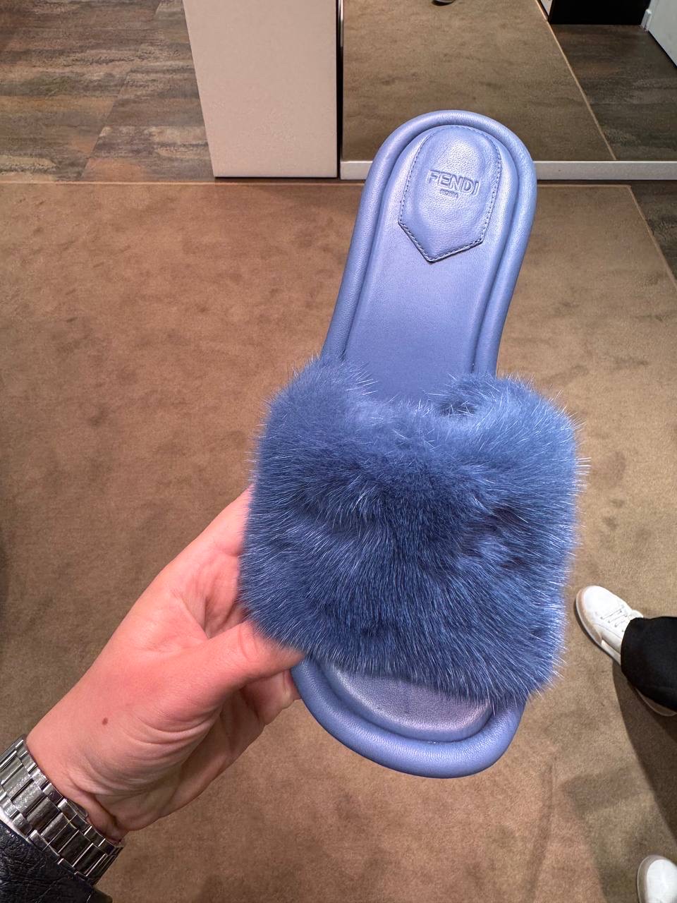 FENDI Slides side view - Women's luxury Shoes