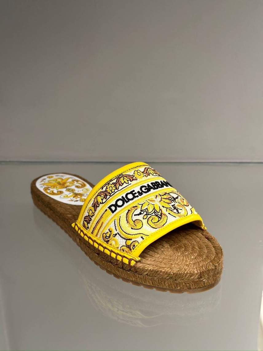 DOLCE & GABBANA Slides front view - Women's luxury Shoes