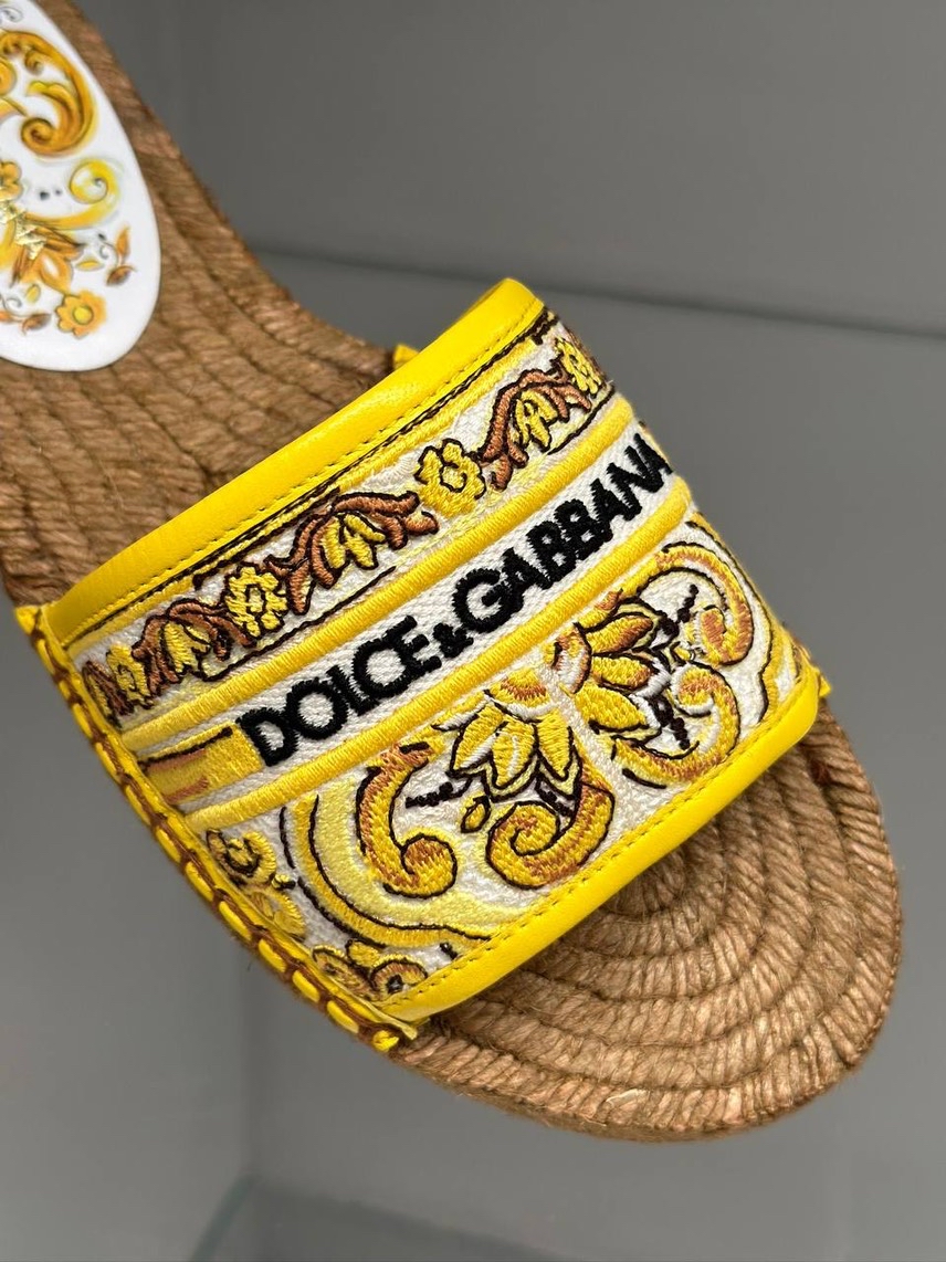 DOLCE & GABBANA Slides side view - Women's luxury Shoes