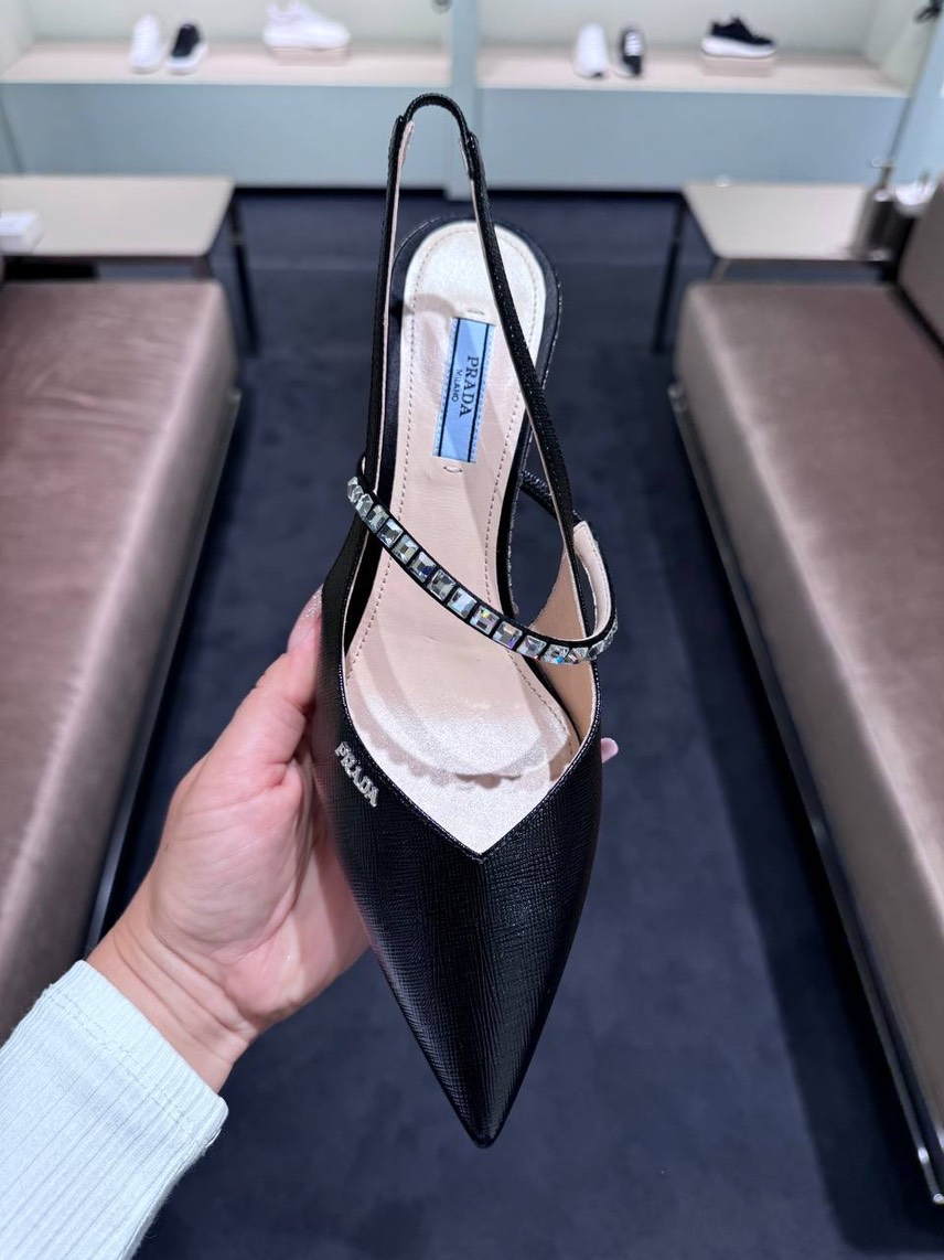 PRADA Sandals side view - Women's luxury Shoes