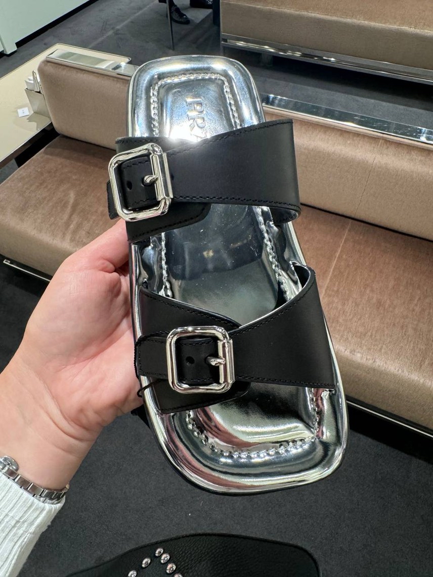 PRADA Slides side view - Women's luxury Shoes
