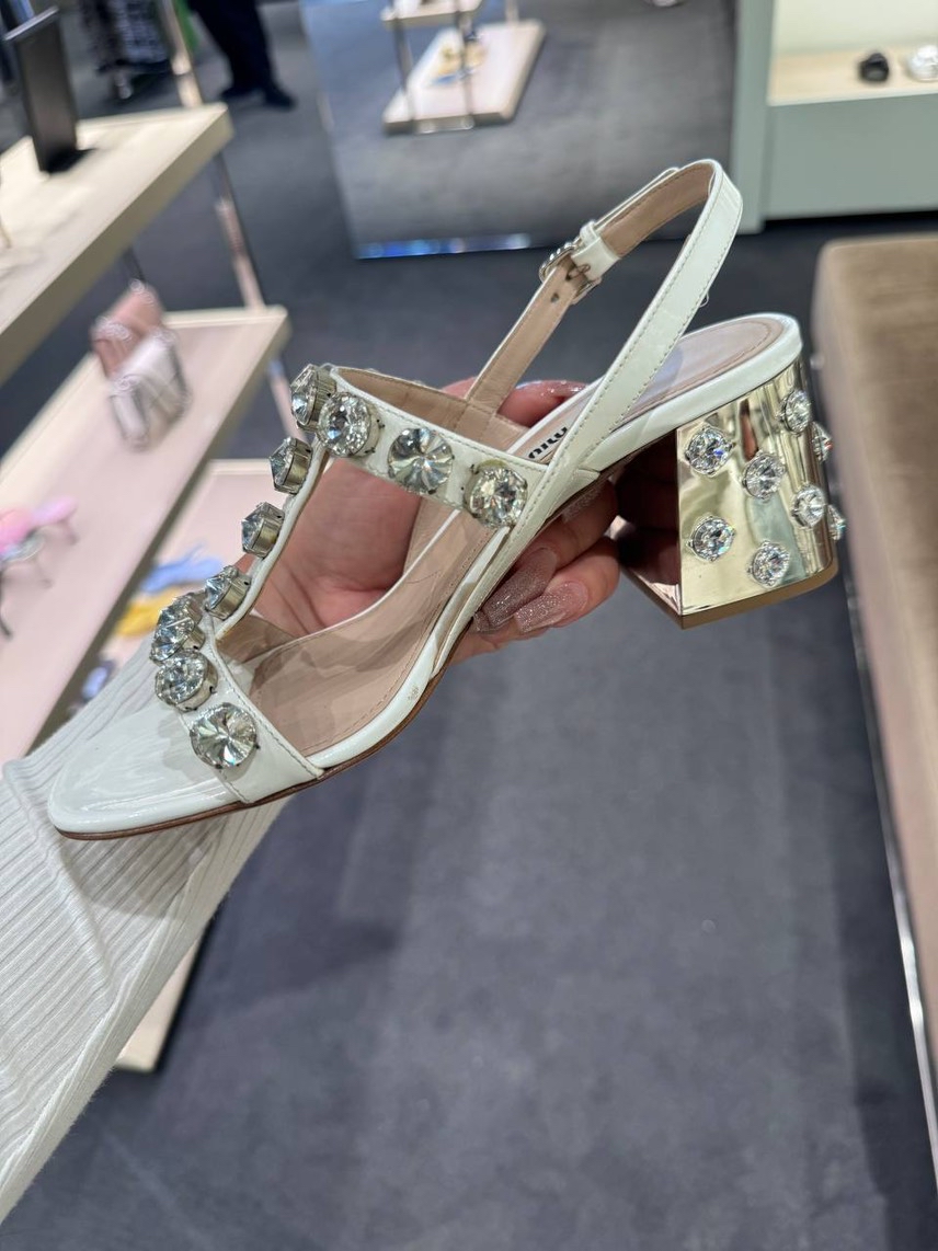 MIU MIU Sandals side view - Women's luxury Shoes