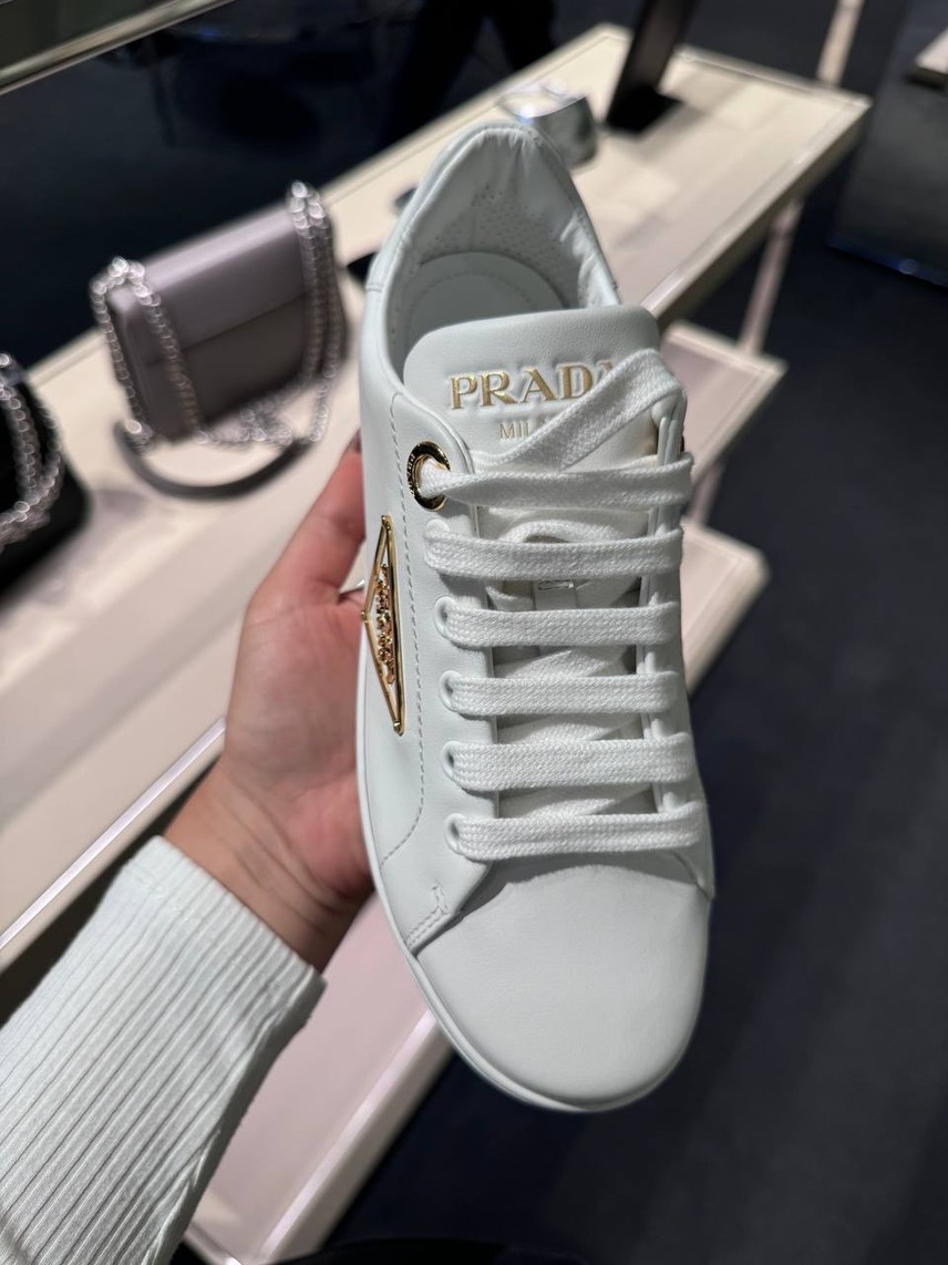 PRADA Sneakers side view - Women's luxury Shoes