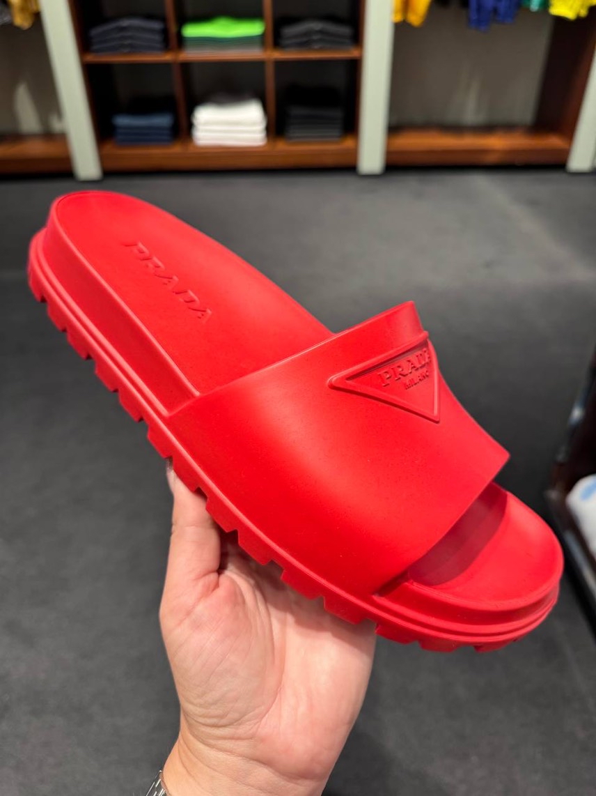 PRADA Slides front view - Men's luxury Shoes