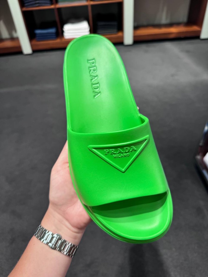 PRADA Slides side view - Men's luxury Shoes
