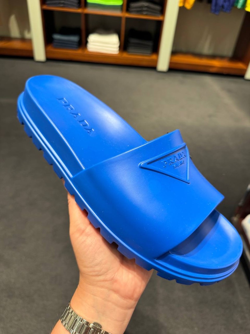 PRADA Slides front view - Men's luxury Shoes