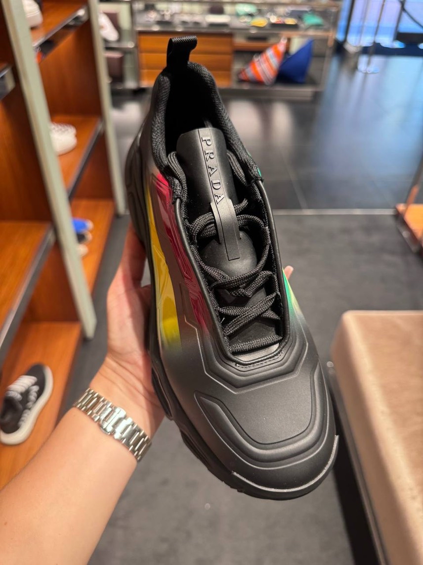 PRADA Sneakers side view - Men's luxury Shoes