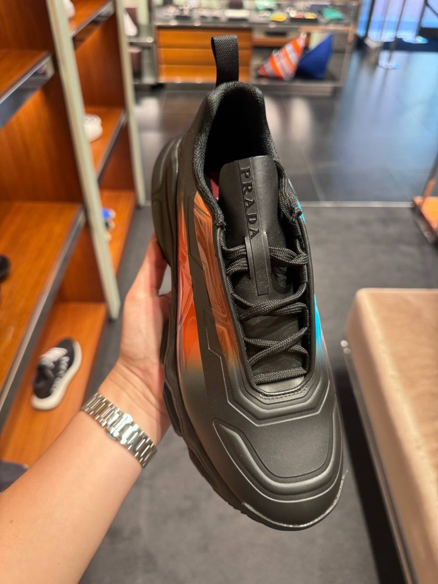 PRADA Sneakers side view - Men's luxury Shoes