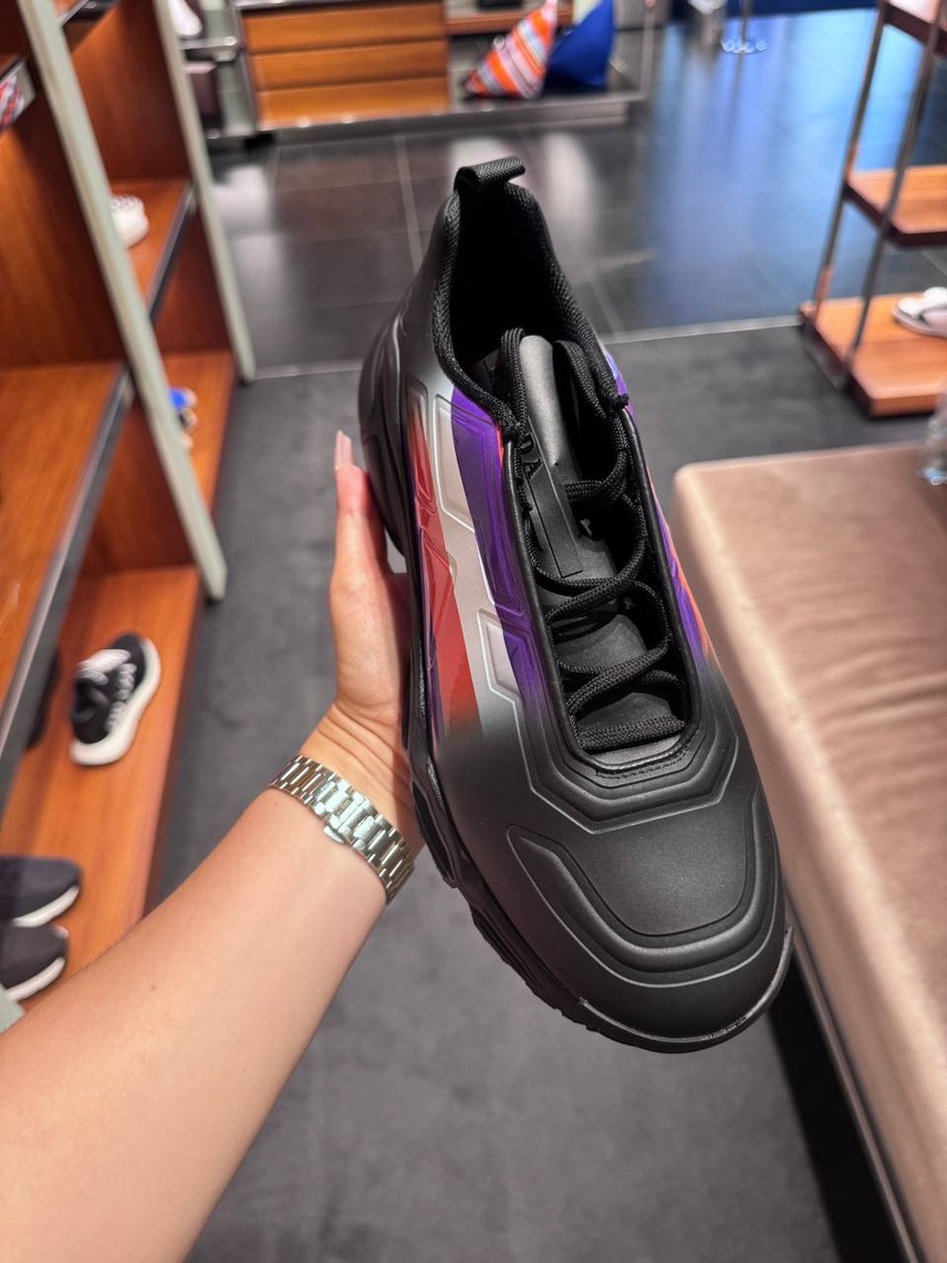 PRADA Sneakers side view - Men's luxury Shoes