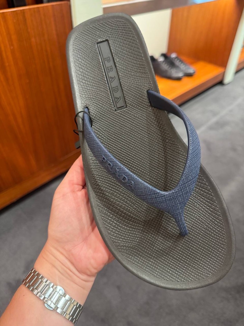 PRADA Slides side view - Men's luxury Shoes