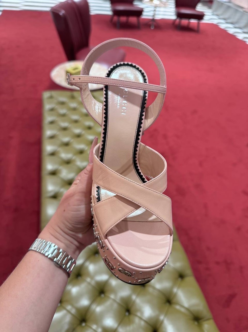 GUCCI Sandals side view - Women's luxury Shoes
