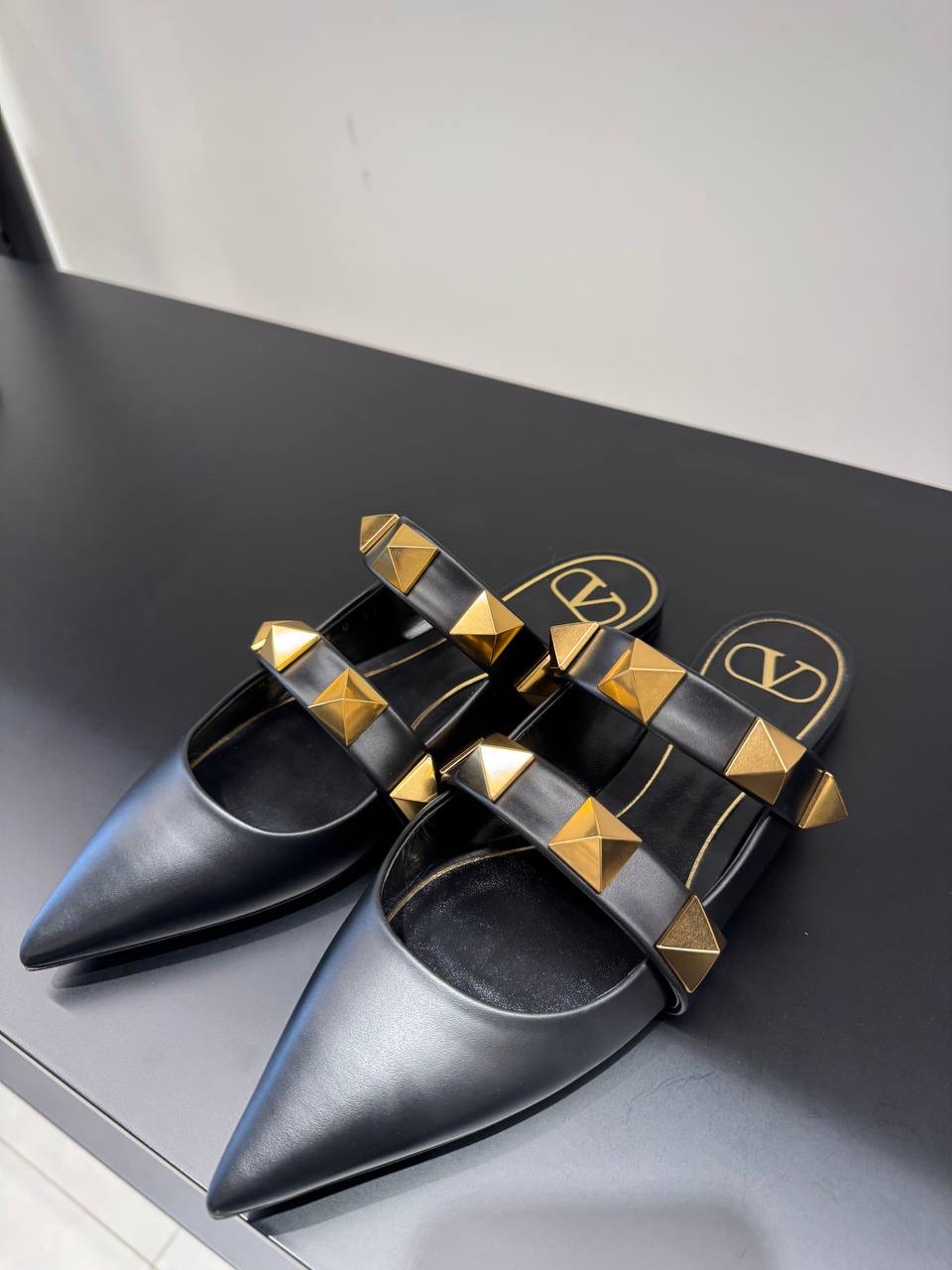 VALENTINO GARAVANI Slides front view - Women's luxury Shoes