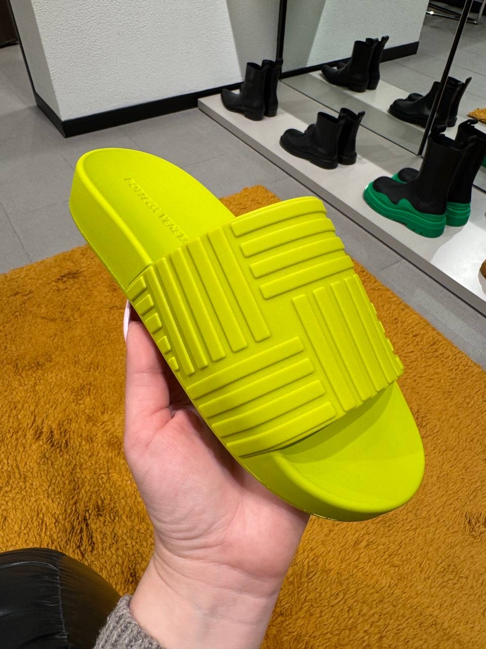 BOTTEGA VENETA Slides front view - Women's luxury Shoes