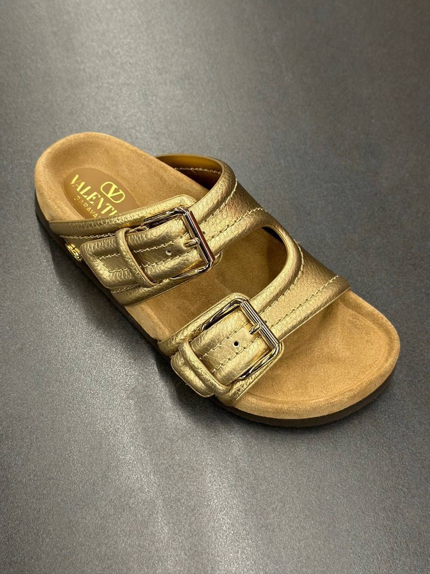 VALENTINO GARAVANI Slides front view - Women's luxury Shoes