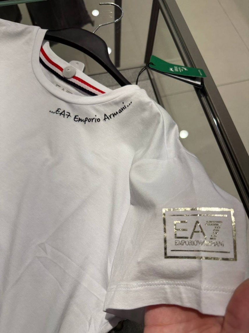 ARMANI EXCHANGE T-shirt and Polo side view - Women's luxury Clothes