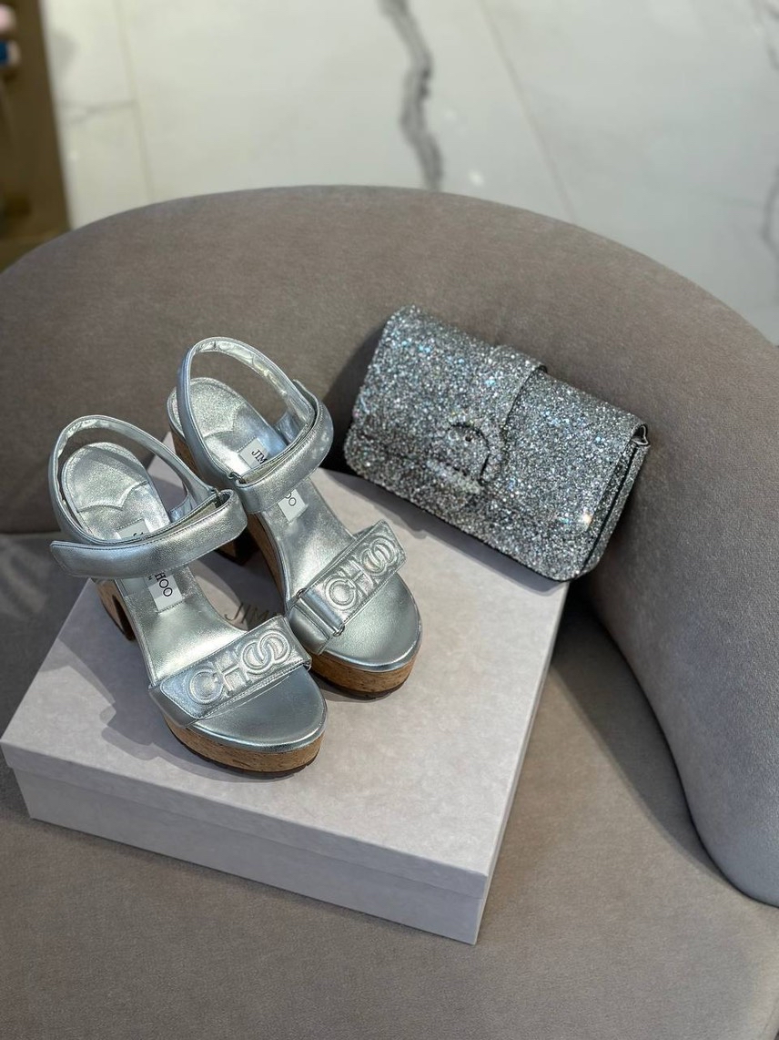 JIMMY CHOO Sandals side view - Women's luxury Shoes