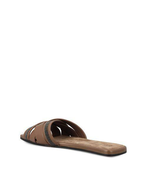 BRUNELLO CUCINELLI Slides side view - Women's luxury Shoes