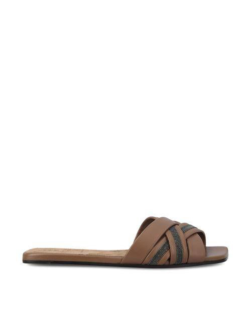 BRUNELLO CUCINELLI Slides side view - Women's luxury Shoes