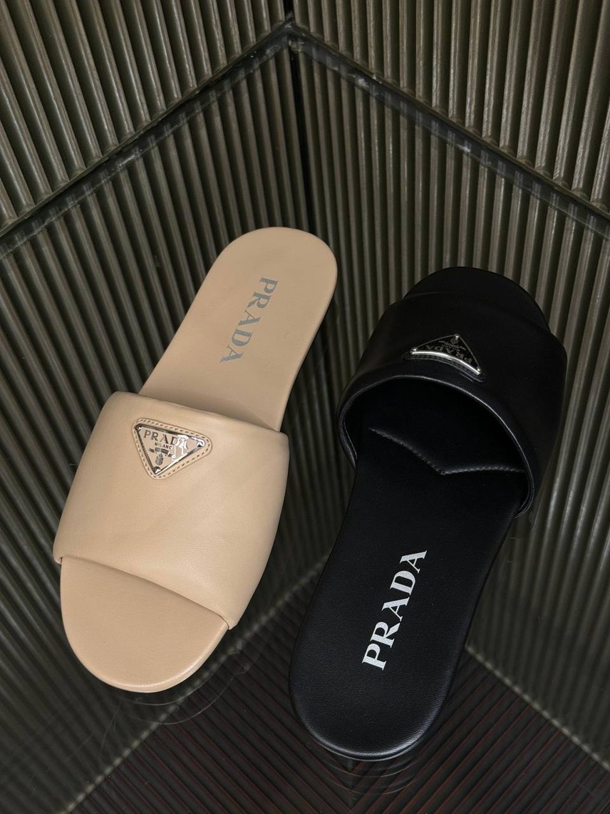 PRADA Slides front view - Women's luxury Shoes