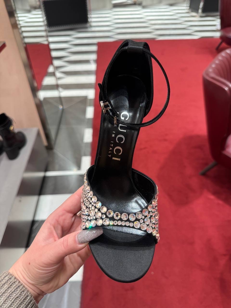 GUCCI Sandals side view - Women's luxury Shoes
