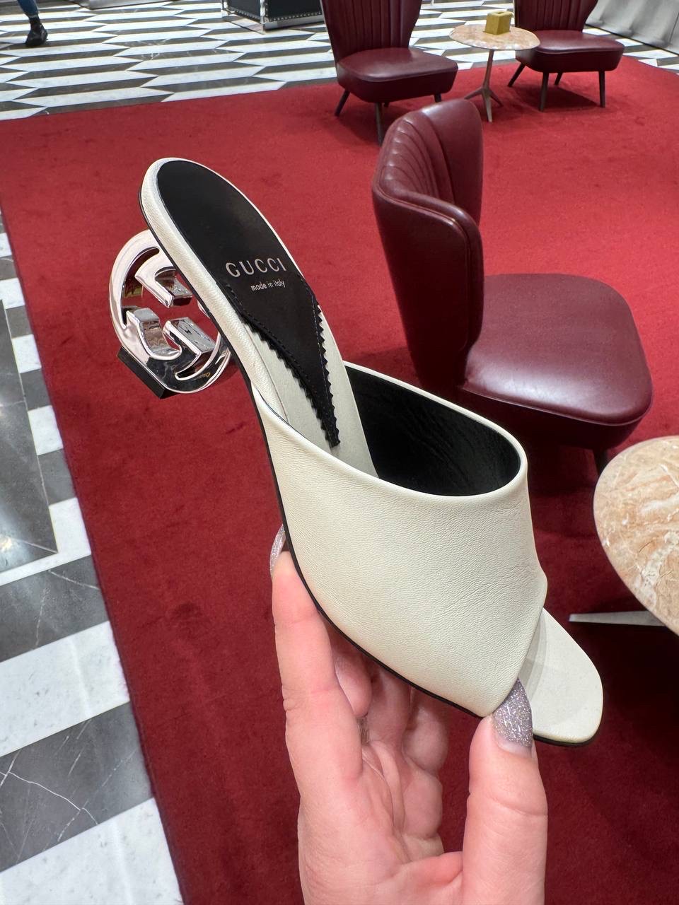 GUCCI Sandals side view - Women's luxury Shoes