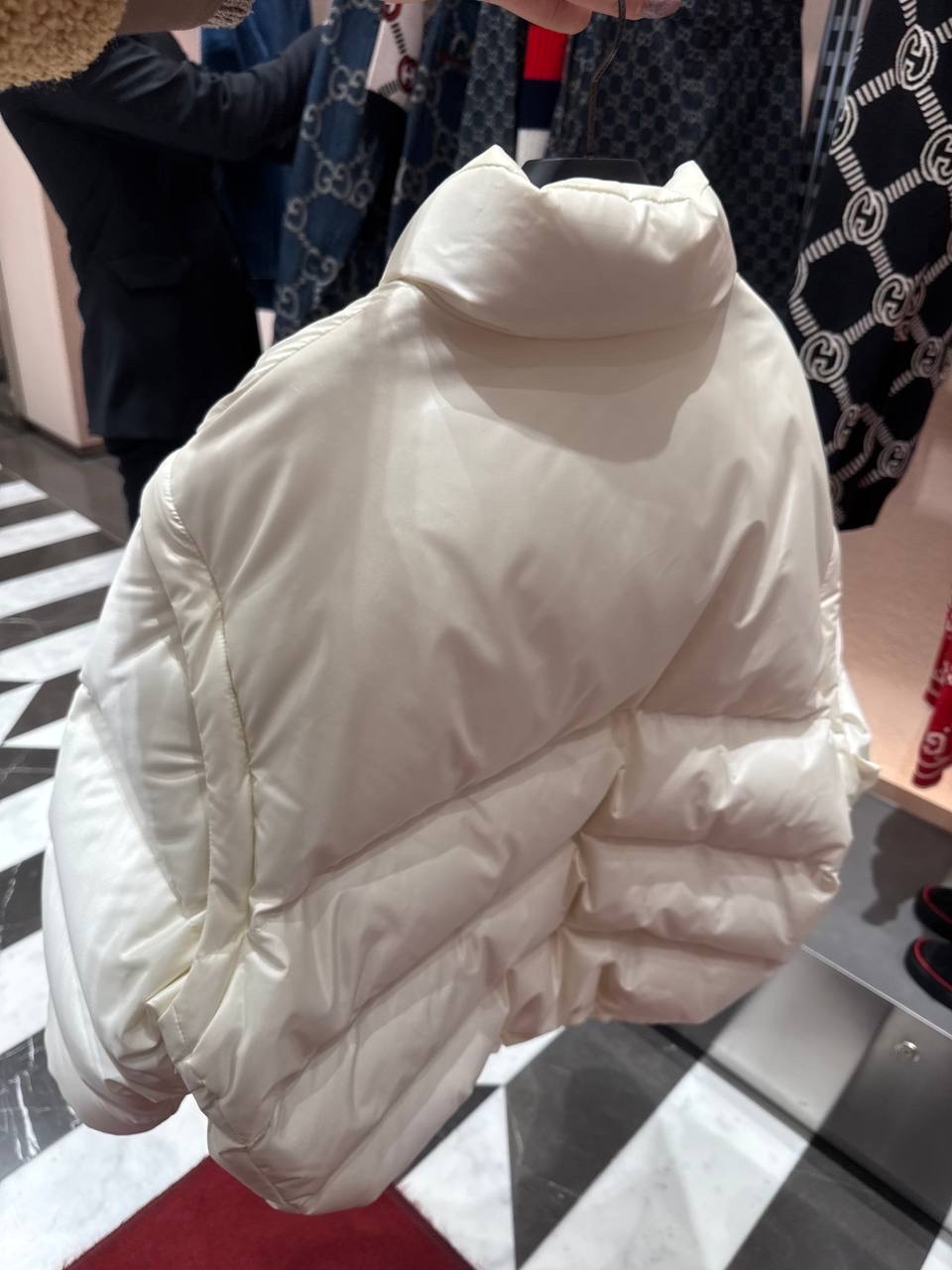 GUCCI Down jacket side view - Women's luxury Clothes
