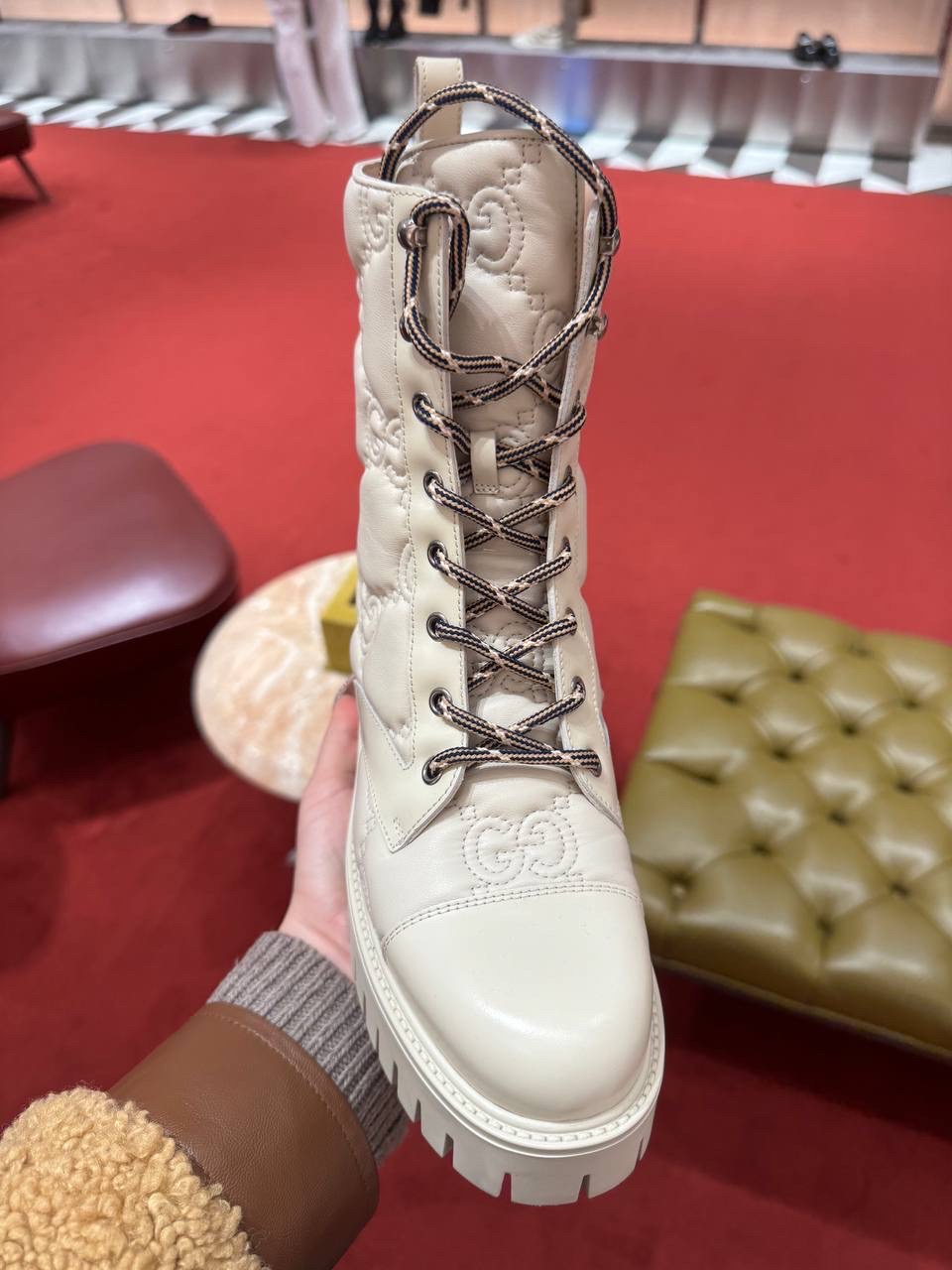 GUCCI Boots side view - Women's luxury Shoes