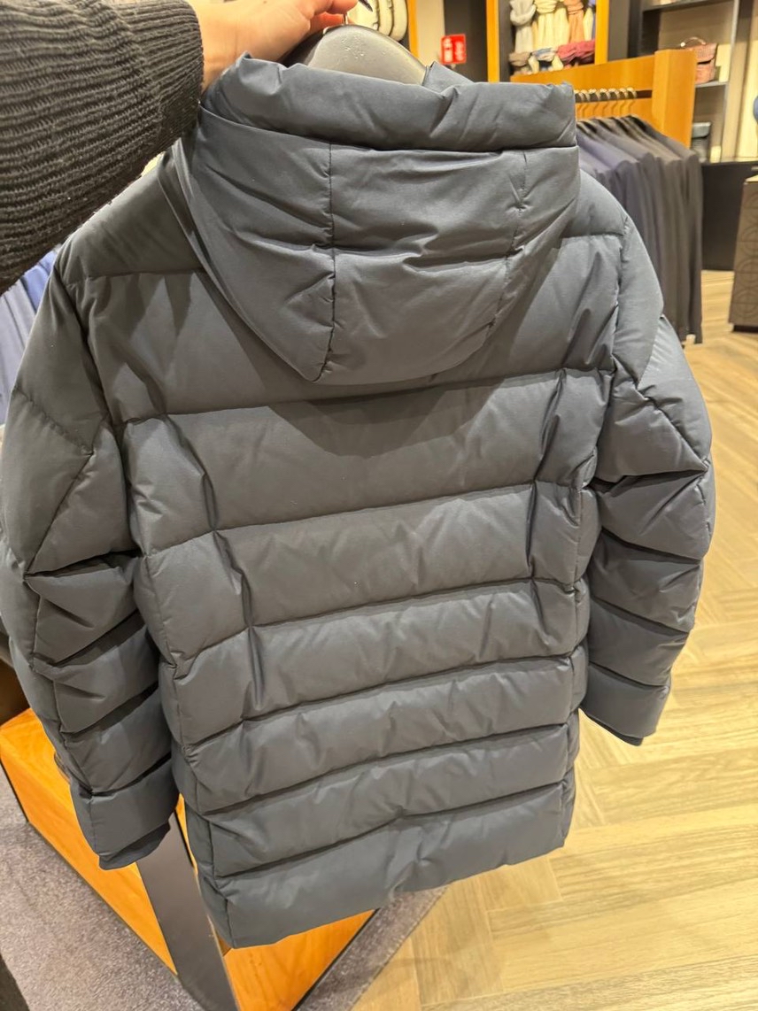 CORNELIANI Down jacket side view - Men's luxury Clothes