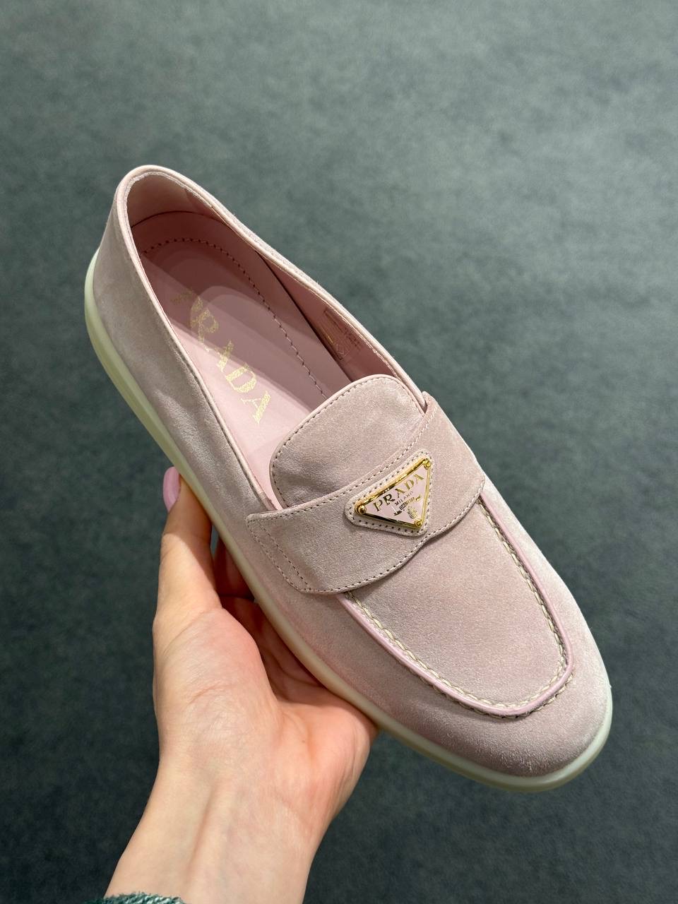 PRADA Moccasins side view - Women's luxury Shoes