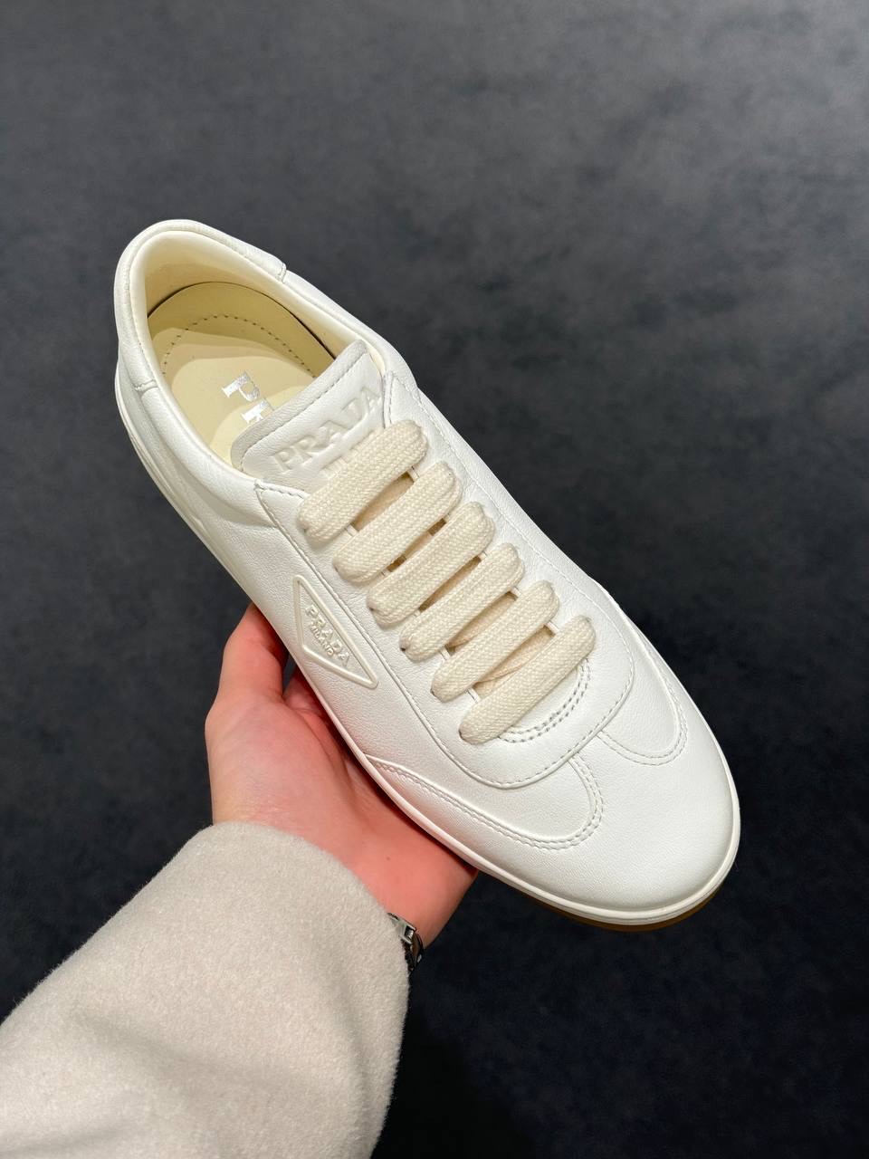 PRADA Sneakers side view - Women's luxury Shoes