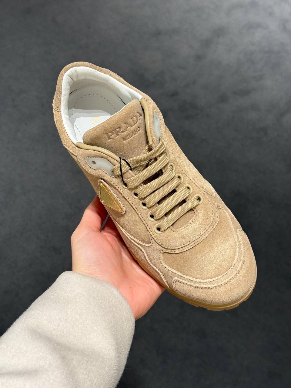 PRADA Sneakers side view - Women's luxury Shoes