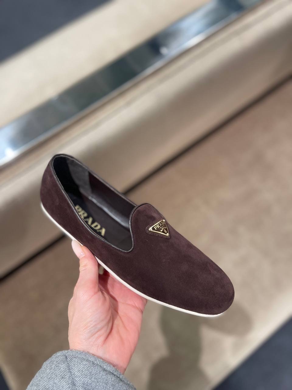 PRADA Moccasins front view - Women's luxury Shoes