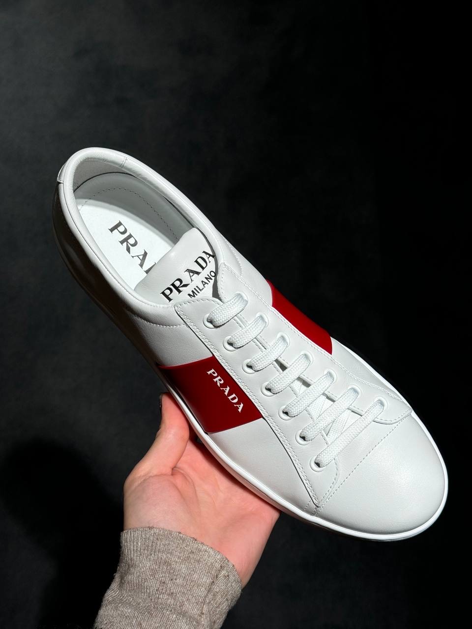 PRADA Sneakers side view - Men's luxury Shoes