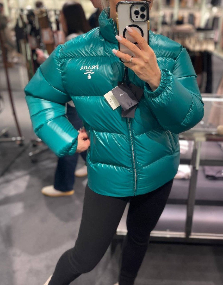 PRADA Down jacket side view - Women's luxury Clothes