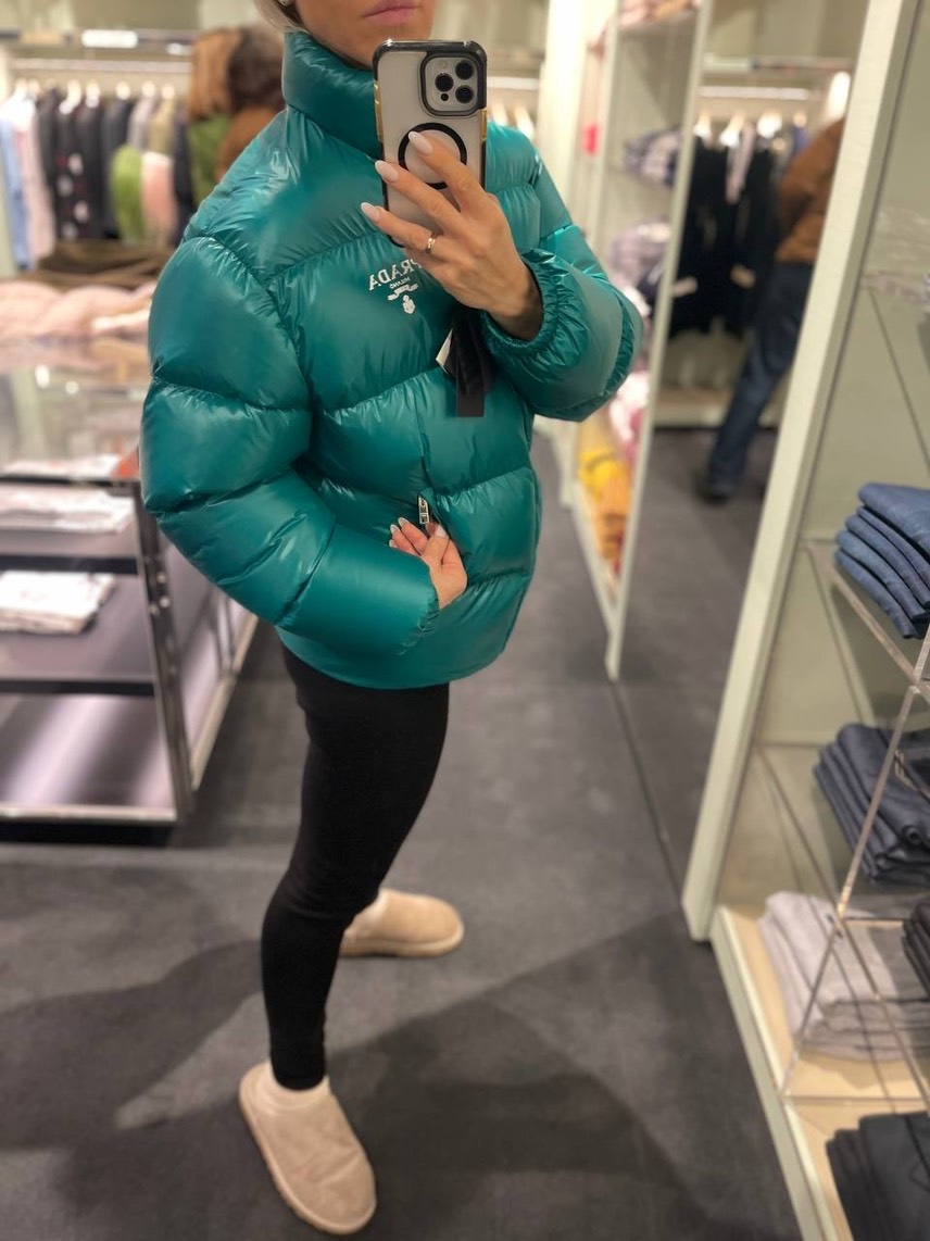 PRADA Down jacket side view - Women's luxury Clothes