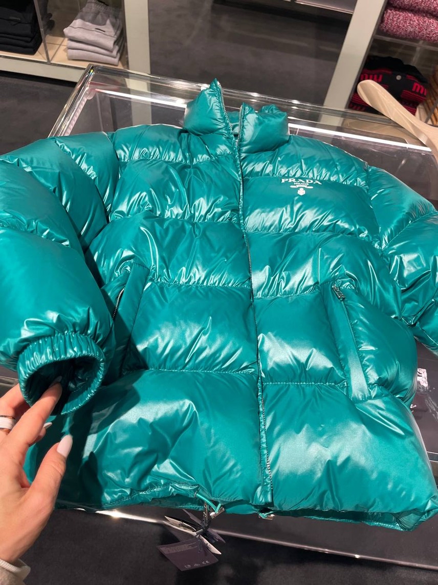 PRADA Down jacket side view - Women's luxury Clothes